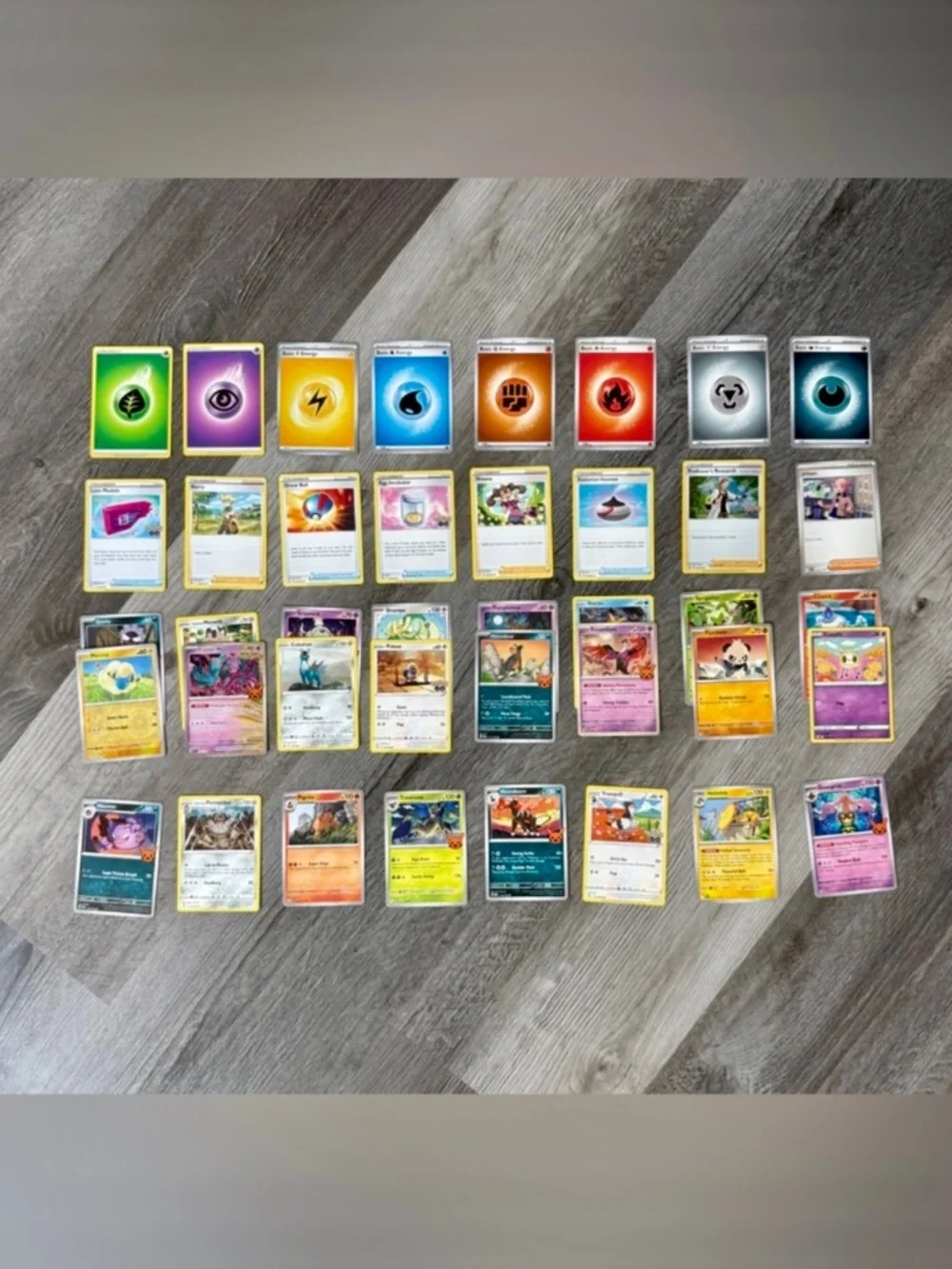 40 Pokémon Assorted Cards Stage 2 Stage 1 Basic Trainers